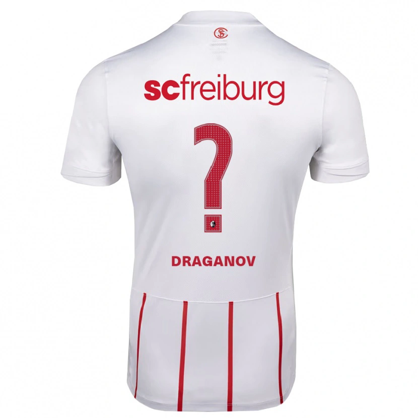 Danxen Kinderen Brayan Draganov #0 Wit Rood Geel Uitshirt Uittenue 2026/27 T-Shirt België