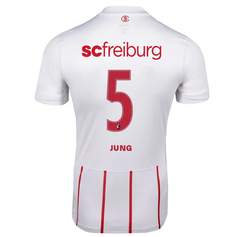 Danxen Kinderen Anthony Jung #5 Wit Rood Geel Uitshirt Uittenue 2026/27 T-Shirt België