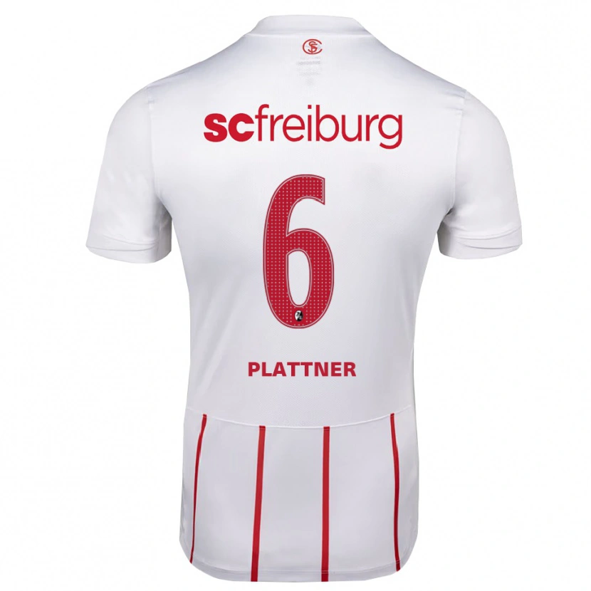 Danxen Kinderen Tim Plattner #6 Wit Rood Geel Uitshirt Uittenue 2026/27 T-Shirt België