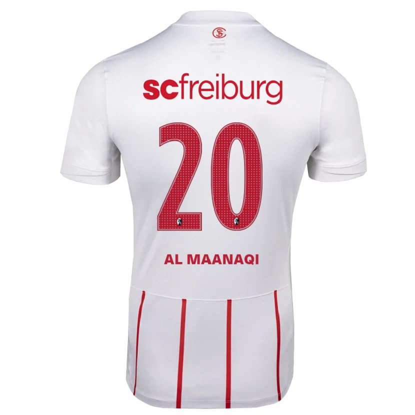 Danxen Kinderen Jawad Al Maanaqi #20 Wit Rood Geel Uitshirt Uittenue 2026/27 T-Shirt België