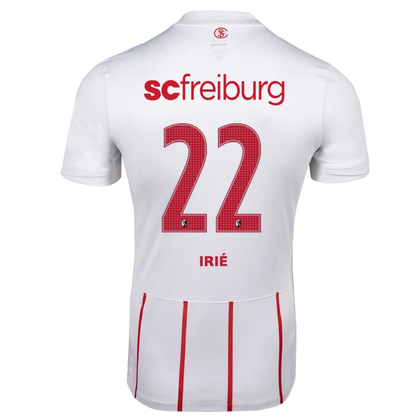Danxen Kinderen Cyriaque Irié #22 Wit Rood Geel Uitshirt Uittenue 2026/27 T-Shirt België