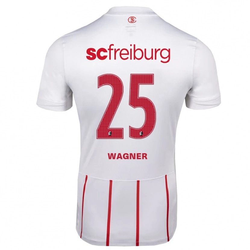 Danxen Kinderen Noah Wagner #25 Wit Rood Geel Uitshirt Uittenue 2026/27 T-Shirt België