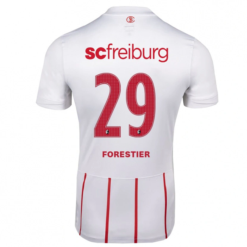 Danxen Kinderen Luis Forestier #29 Wit Rood Geel Uitshirt Uittenue 2026/27 T-Shirt België