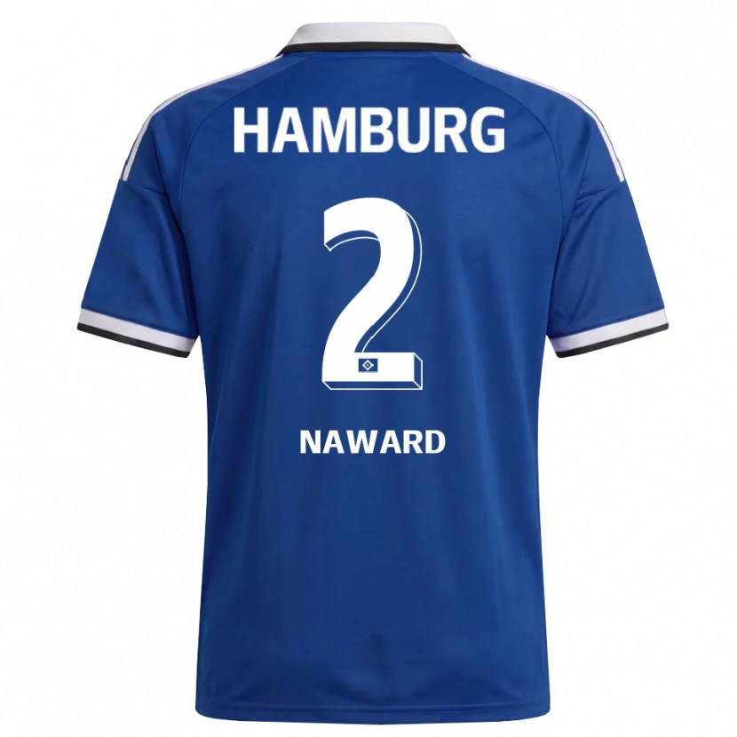 Danxen Kinderen Lela-Celin Naward #2 Wit Blauw Uitshirt Uittenue 2026/27 T-Shirt België