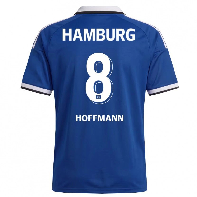 Danxen Kinderen Nick Hoffmann #8 Wit Blauw Uitshirt Uittenue 2026/27 T-Shirt België