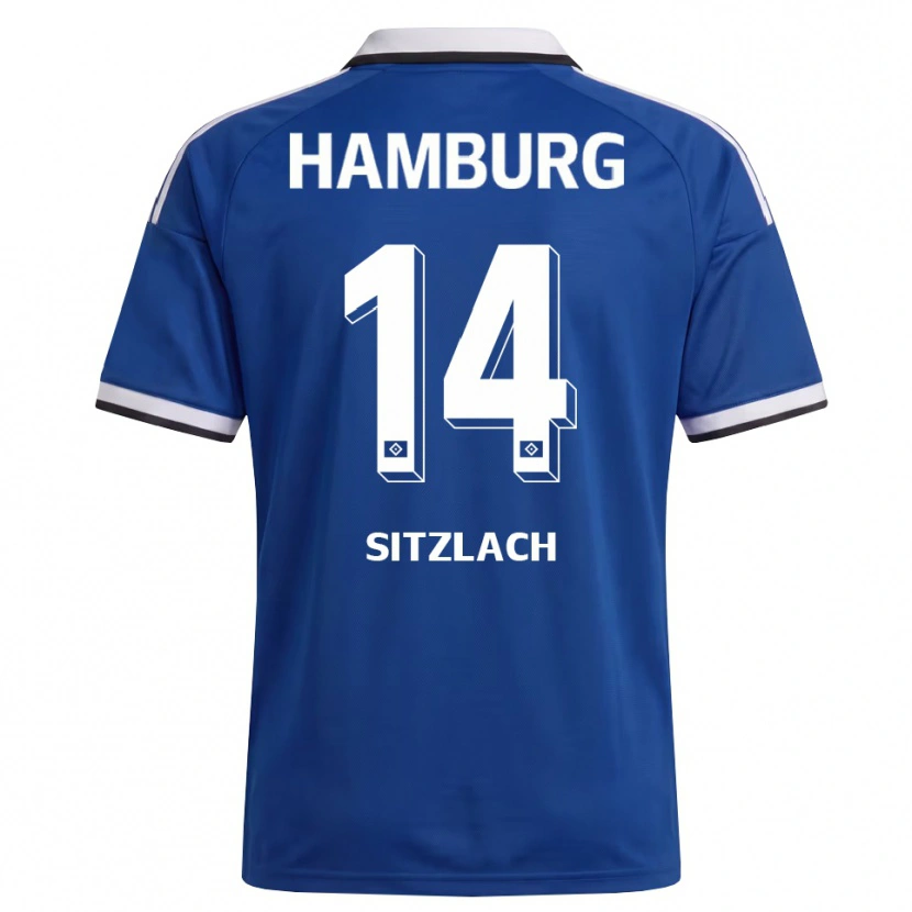 Danxen Kinderen Robin Sitzlach #14 Wit Blauw Uitshirt Uittenue 2026/27 T-Shirt België