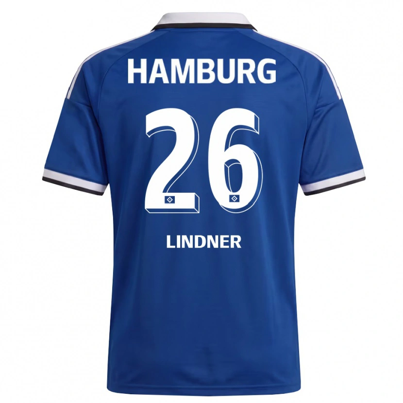 Danxen Kinderen Mick Lindner #26 Wit Blauw Uitshirt Uittenue 2026/27 T-Shirt België