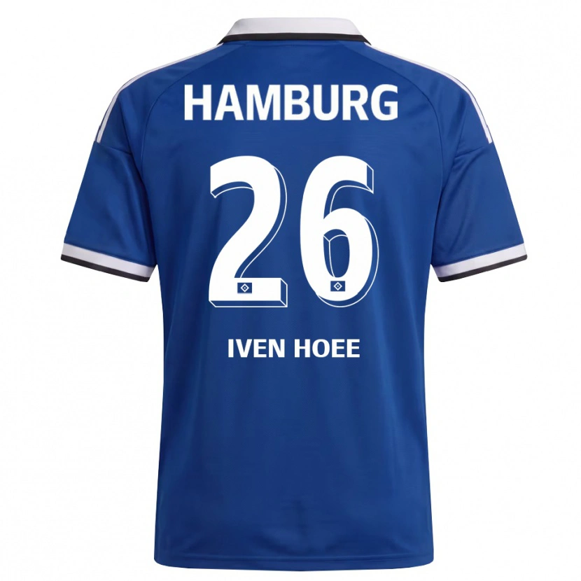 Danxen Kinderen Lennart Iven Hoee #26 Wit Blauw Uitshirt Uittenue 2026/27 T-Shirt België
