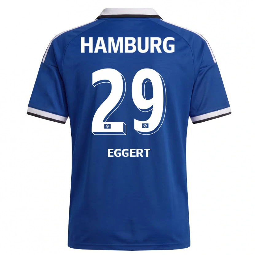 Danxen Kinderen Leni Eggert #29 Wit Blauw Uitshirt Uittenue 2026/27 T-Shirt België