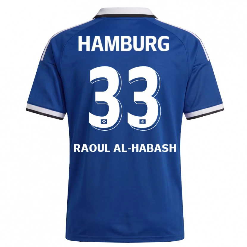 Danxen Kinderen Luca Raoul Al-Habash #33 Wit Blauw Uitshirt Uittenue 2026/27 T-Shirt België