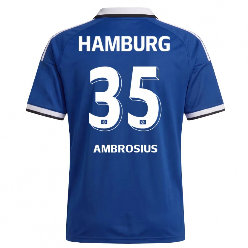 Danxen Kinderen Stephan Ambrosius #35 Wit Blauw Uitshirt Uittenue 2026/27 T-Shirt België