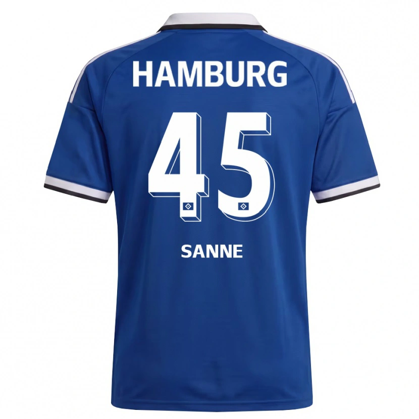 Danxen Kinderen Tom Sanne #45 Wit Blauw Uitshirt Uittenue 2026/27 T-Shirt België