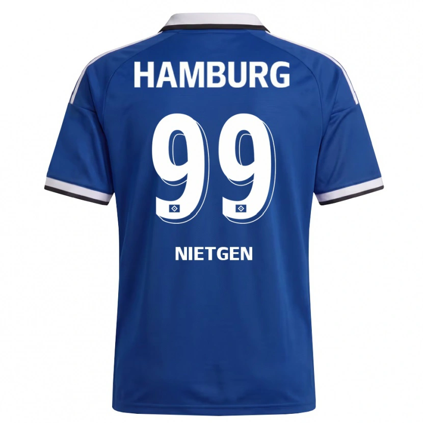 Danxen Kinderen Marvin Nietgen #99 Wit Blauw Uitshirt Uittenue 2026/27 T-Shirt België