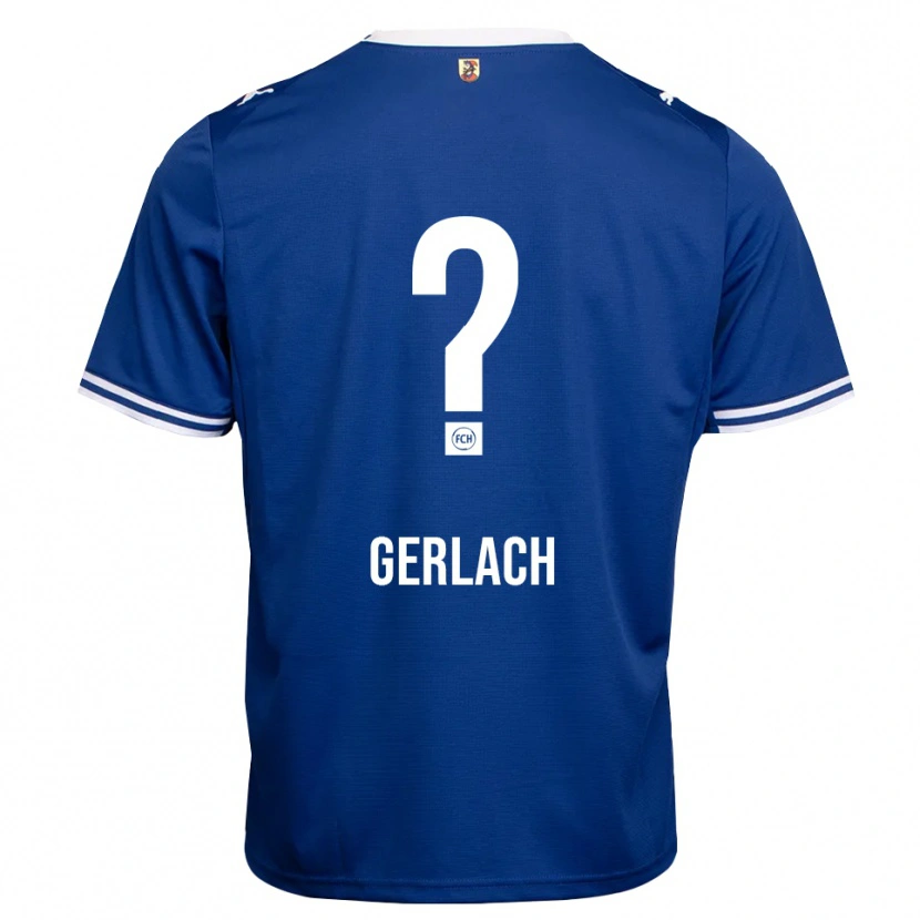 Danxen Kinderen Tom Gerlach #0 Koninklijk Blauw Wit Uitshirt Uittenue 2026/27 T-Shirt België