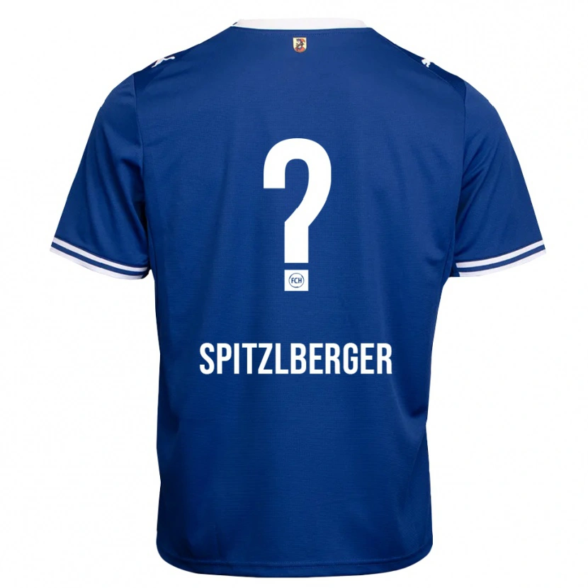 Danxen Kinderen Tyler Spitzlberger #0 Koninklijk Blauw Wit Uitshirt Uittenue 2026/27 T-Shirt België