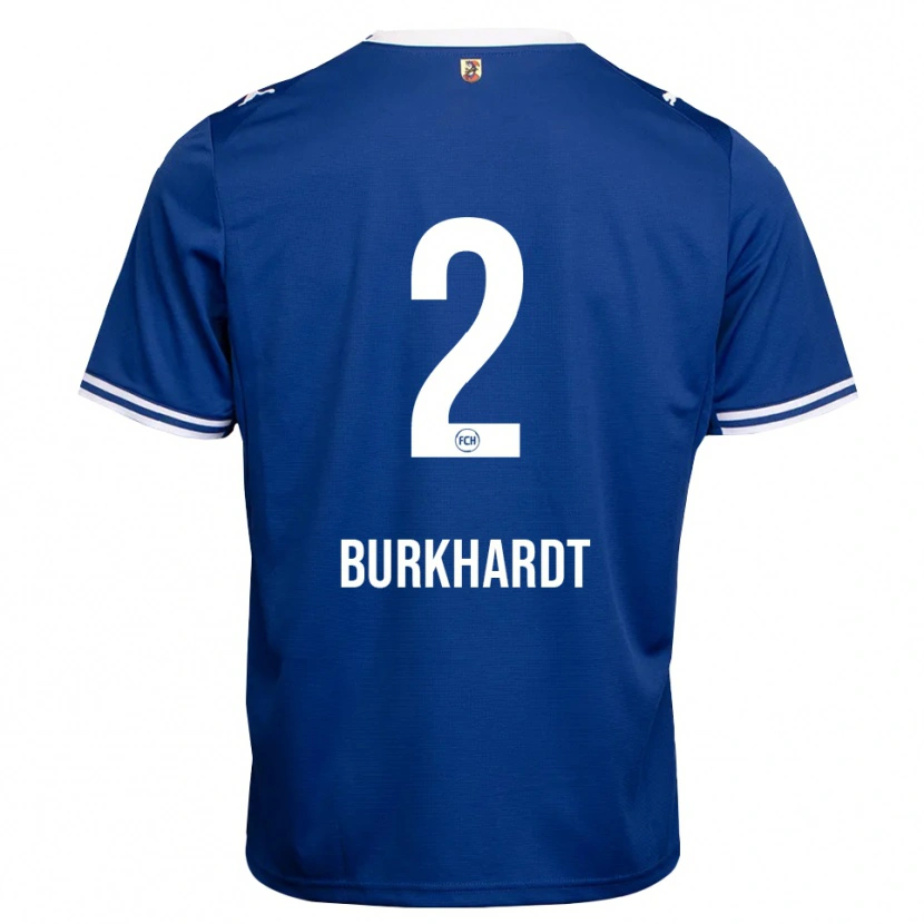 Danxen Kinderen Hannes Burkhardt #2 Koninklijk Blauw Wit Uitshirt Uittenue 2026/27 T-Shirt België