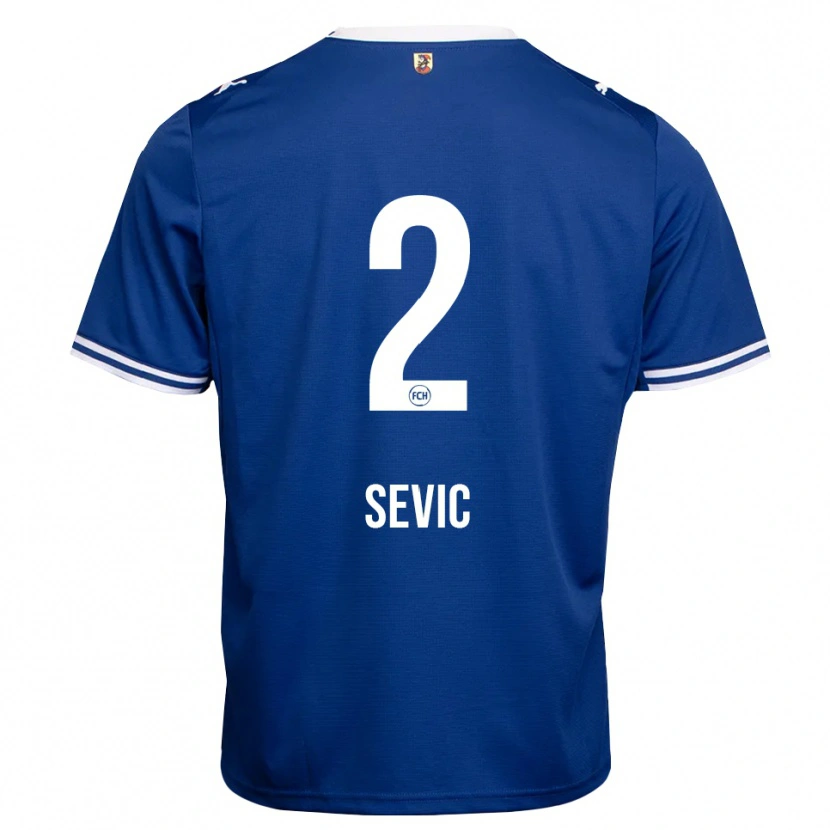 Danxen Kinderen Andrej Sevic #2 Koninklijk Blauw Wit Uitshirt Uittenue 2026/27 T-Shirt België