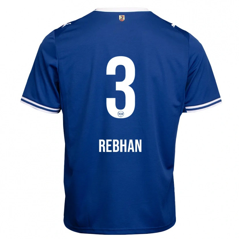 Danxen Kinderen Emma Rebhan #3 Koninklijk Blauw Wit Uitshirt Uittenue 2026/27 T-Shirt België