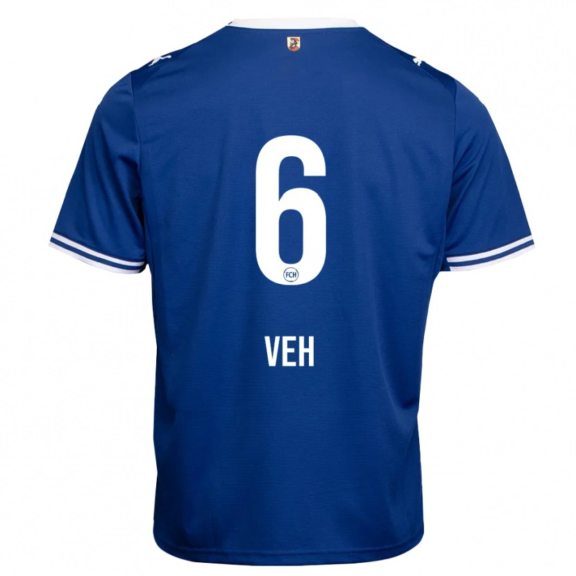 Danxen Kinderen Lucas Veh #6 Koninklijk Blauw Wit Uitshirt Uittenue 2026/27 T-Shirt België