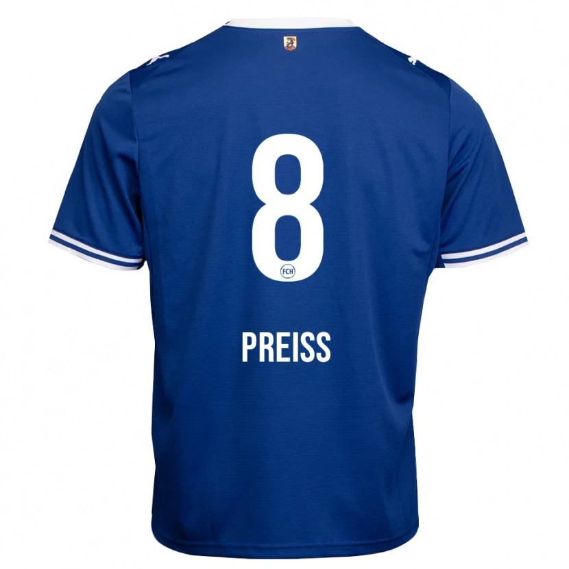 Danxen Kinderen Lena Preiß #8 Koninklijk Blauw Wit Uitshirt Uittenue 2026/27 T-Shirt België