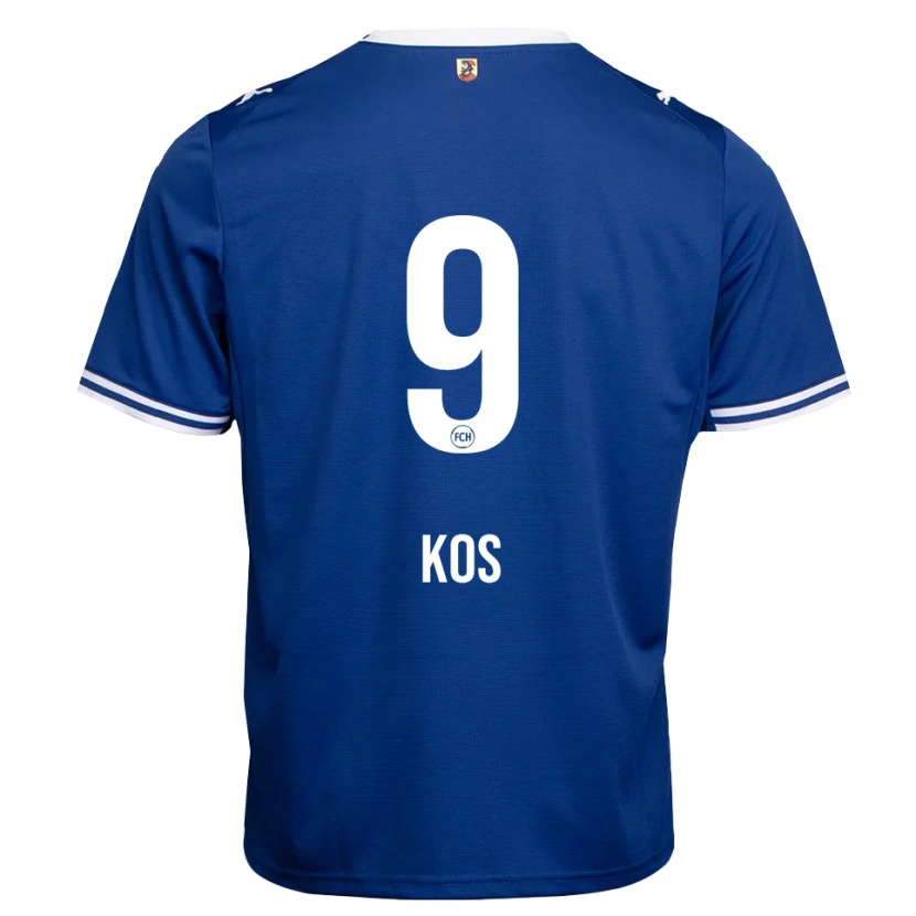 Danxen Kinderen Maximilian Kos #9 Koninklijk Blauw Wit Uitshirt Uittenue 2026/27 T-Shirt België