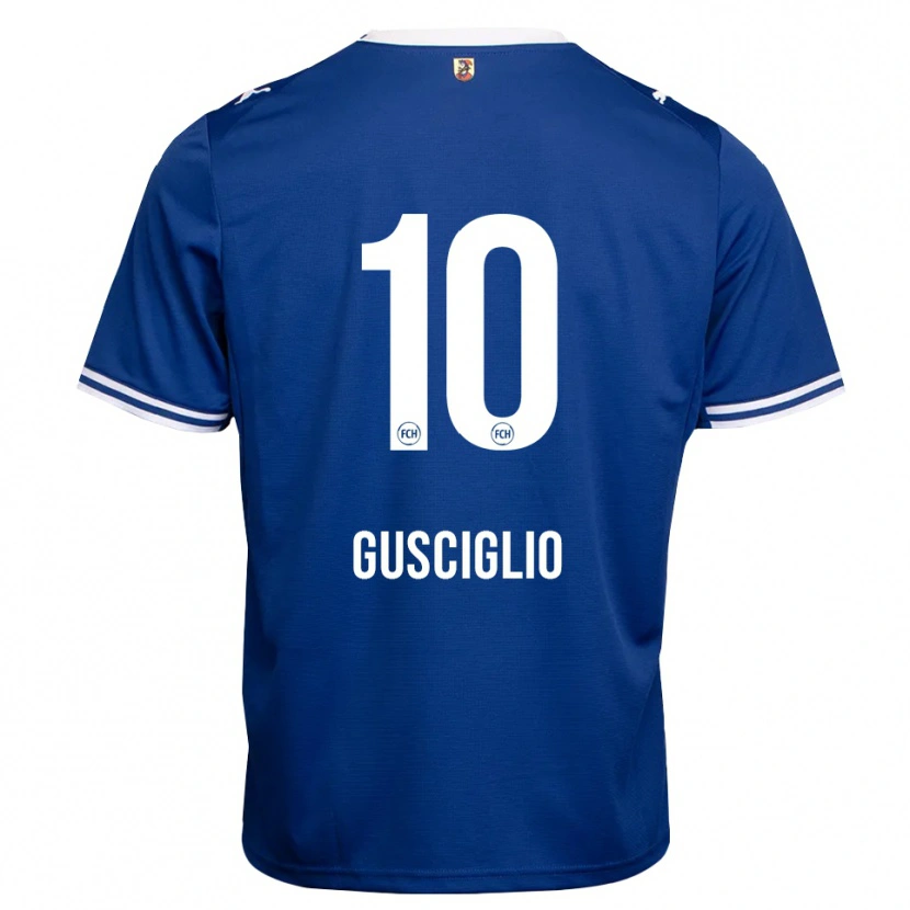 Danxen Kinderen Alessio Gusciglio #10 Koninklijk Blauw Wit Uitshirt Uittenue 2026/27 T-Shirt België