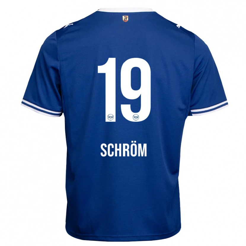 Danxen Kinderen Aline Schröm #19 Koninklijk Blauw Wit Uitshirt Uittenue 2026/27 T-Shirt België