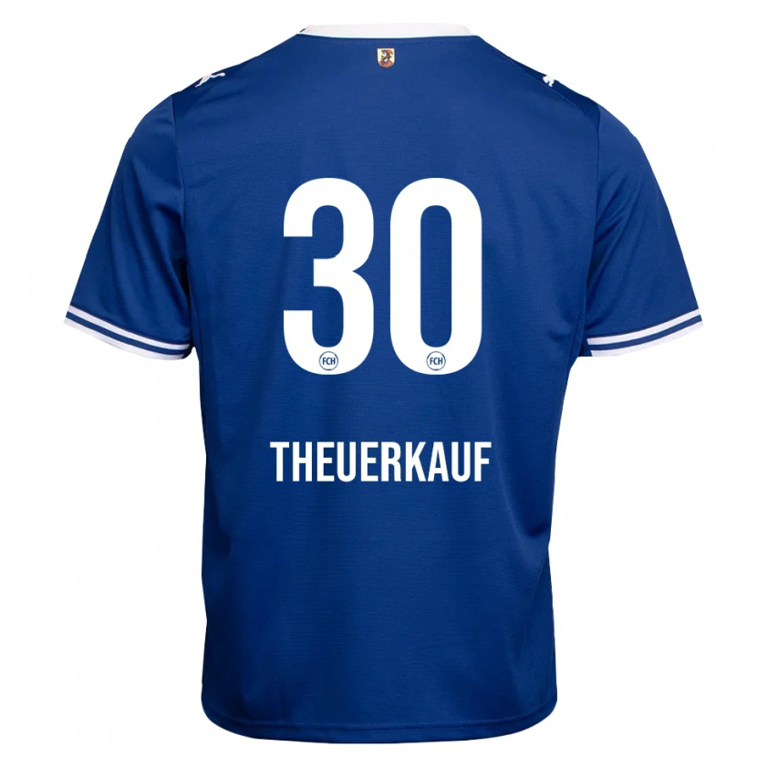 Danxen Kinderen Norman Theuerkauf #30 Koninklijk Blauw Wit Uitshirt Uittenue 2026/27 T-Shirt België
