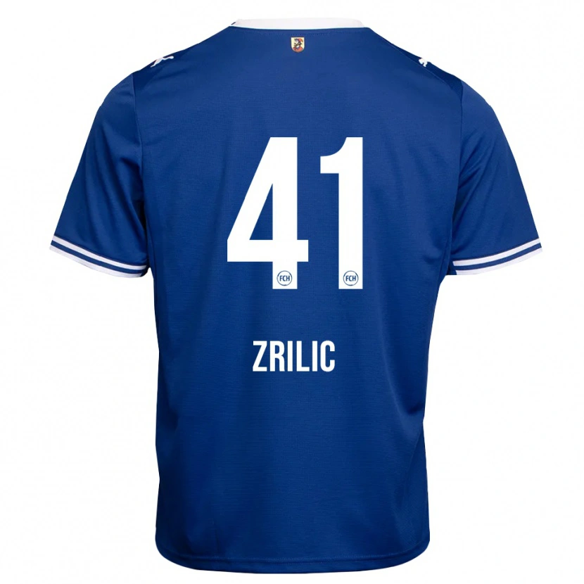 Danxen Kinderen Marko Zrilić #41 Koninklijk Blauw Wit Uitshirt Uittenue 2026/27 T-Shirt België