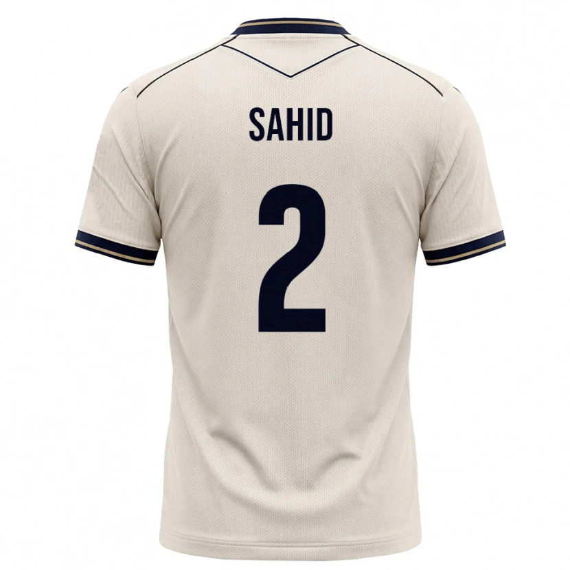 Danxen Kinderen Mohamed Sahid #2 Off-White Inktblauw Uitshirt Uittenue 2026/27 T-Shirt België