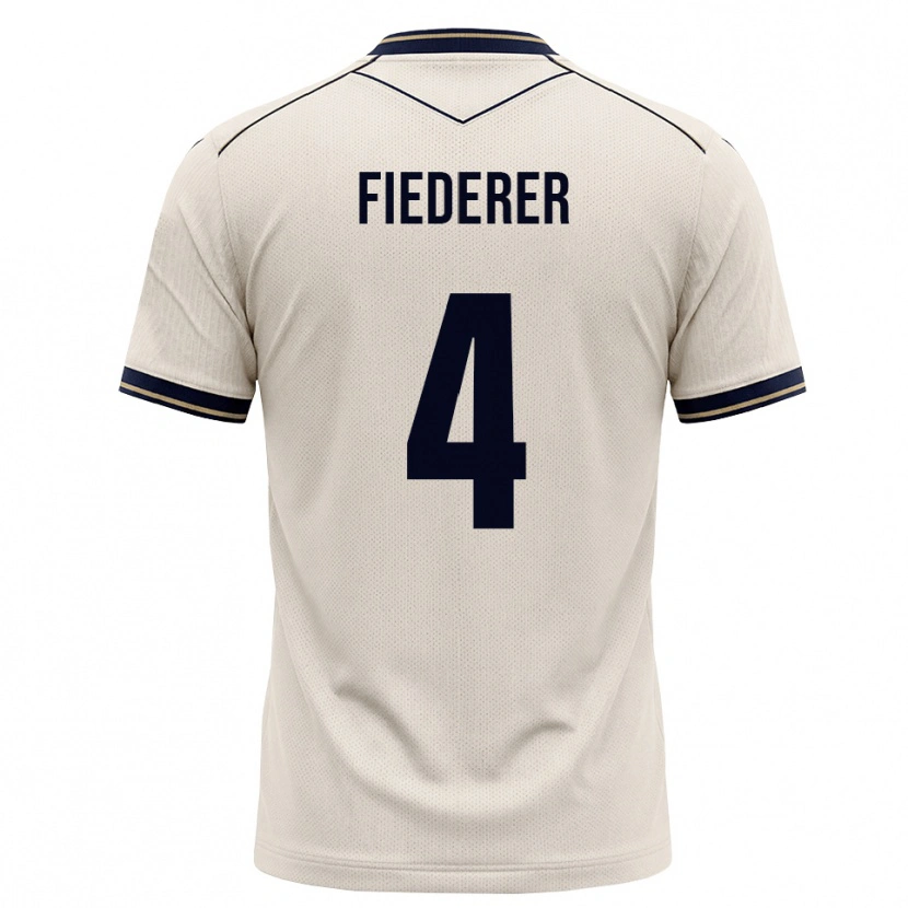 Danxen Kinderen Tom Fiederer #4 Off-White Inktblauw Uitshirt Uittenue 2026/27 T-Shirt België