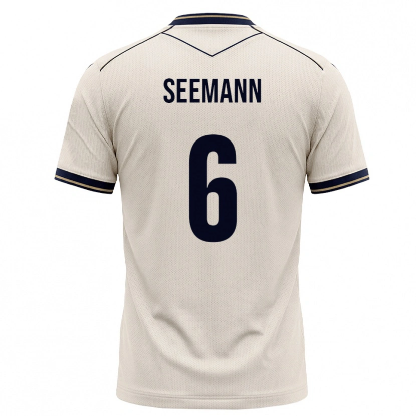 Danxen Kinderen Elias Seemann #6 Off-White Inktblauw Uitshirt Uittenue 2026/27 T-Shirt België
