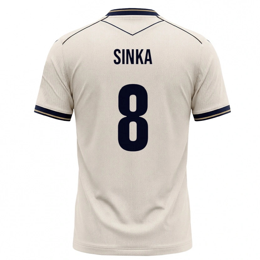 Danxen Kinderen Napsugár Sinka #8 Off-White Inktblauw Uitshirt Uittenue 2026/27 T-Shirt België