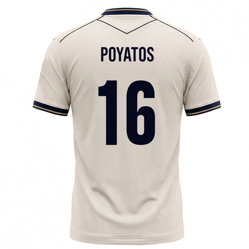 Danxen Kinderen Miguel Poyatos #16 Off-White Inktblauw Uitshirt Uittenue 2026/27 T-Shirt België