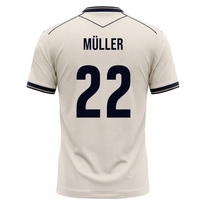 Danxen Kinderen Tim Müller #22 Off-White Inktblauw Uitshirt Uittenue 2026/27 T-Shirt België