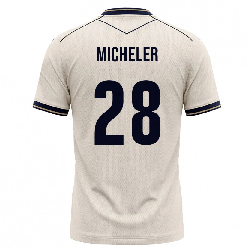 Danxen Kinderen Florian Micheler #28 Off-White Inktblauw Uitshirt Uittenue 2026/27 T-Shirt België