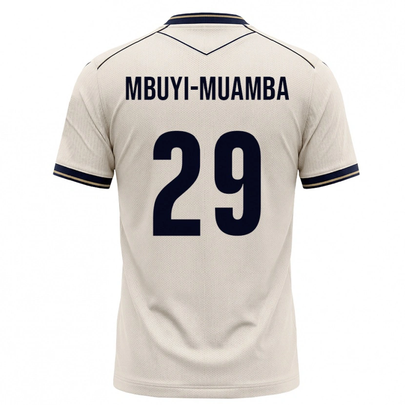 Danxen Kinderen Hubert Mbuyi-Muamba #29 Off-White Inktblauw Uitshirt Uittenue 2026/27 T-Shirt België