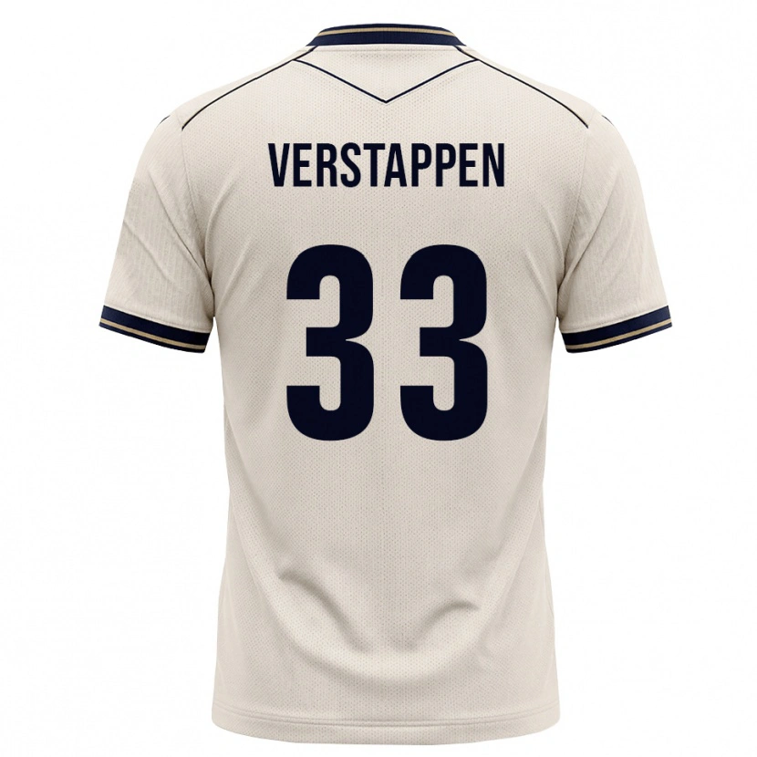Danxen Kinderen Eric Verstappen #33 Off-White Inktblauw Uitshirt Uittenue 2026/27 T-Shirt België