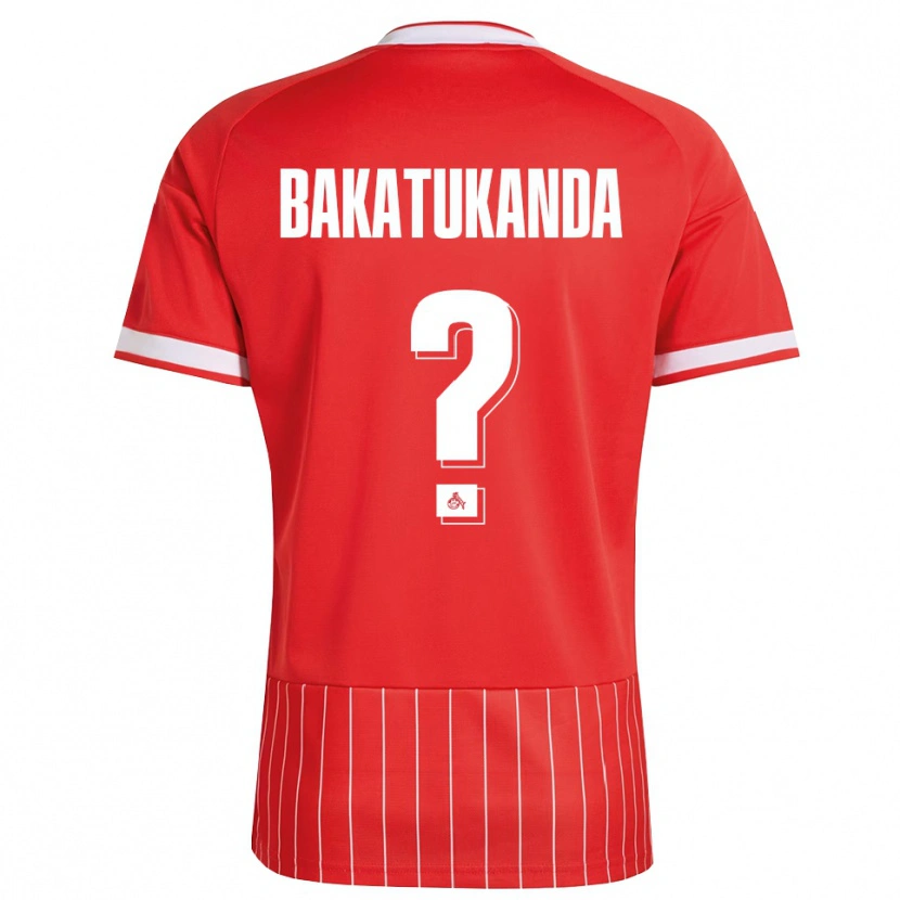 Danxen Kinderen Elias Bakatukanda #0 Rood Wit Groen Uitshirt Uittenue 2026/27 T-Shirt België