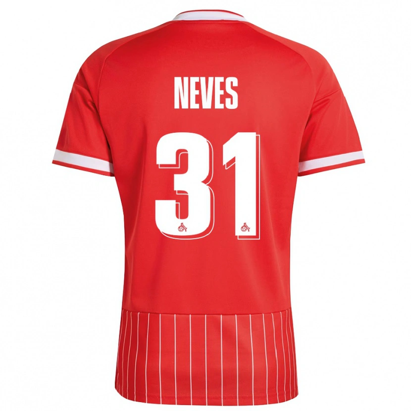 Danxen Kinderen Gil Neves #31 Rood Wit Groen Uitshirt Uittenue 2026/27 T-Shirt België