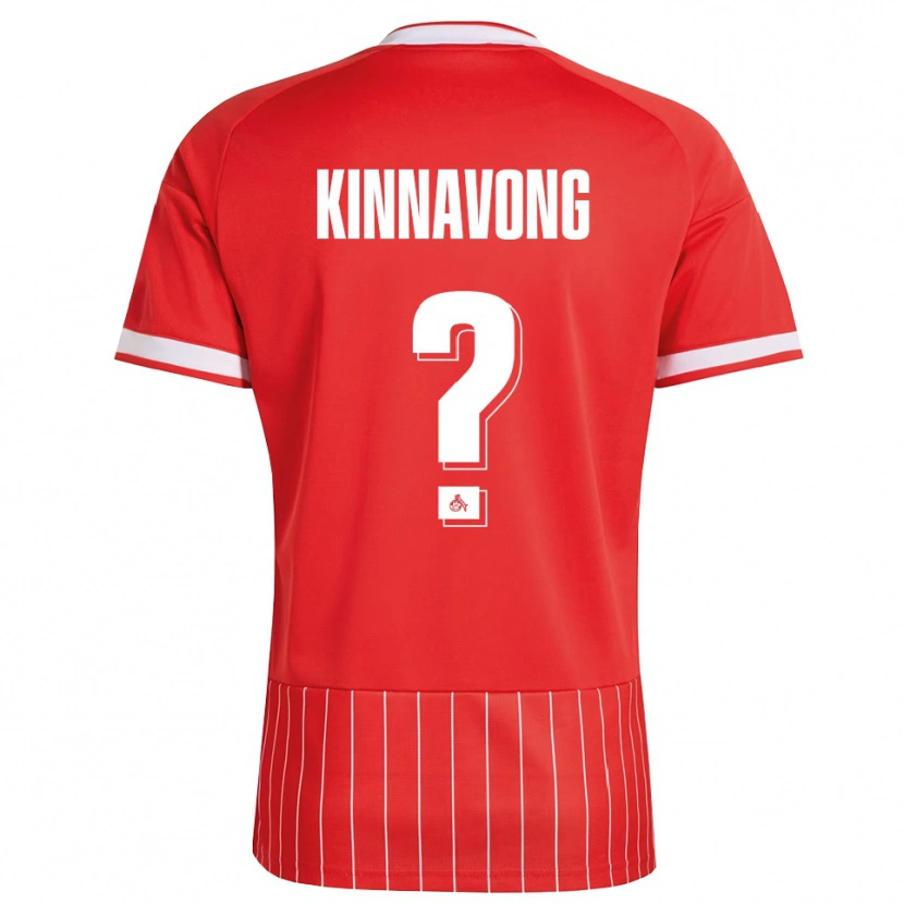 Danxen Kinderen Jordan Kinnavong #0 Rood Wit Groen Uitshirt Uittenue 2026/27 T-Shirt België