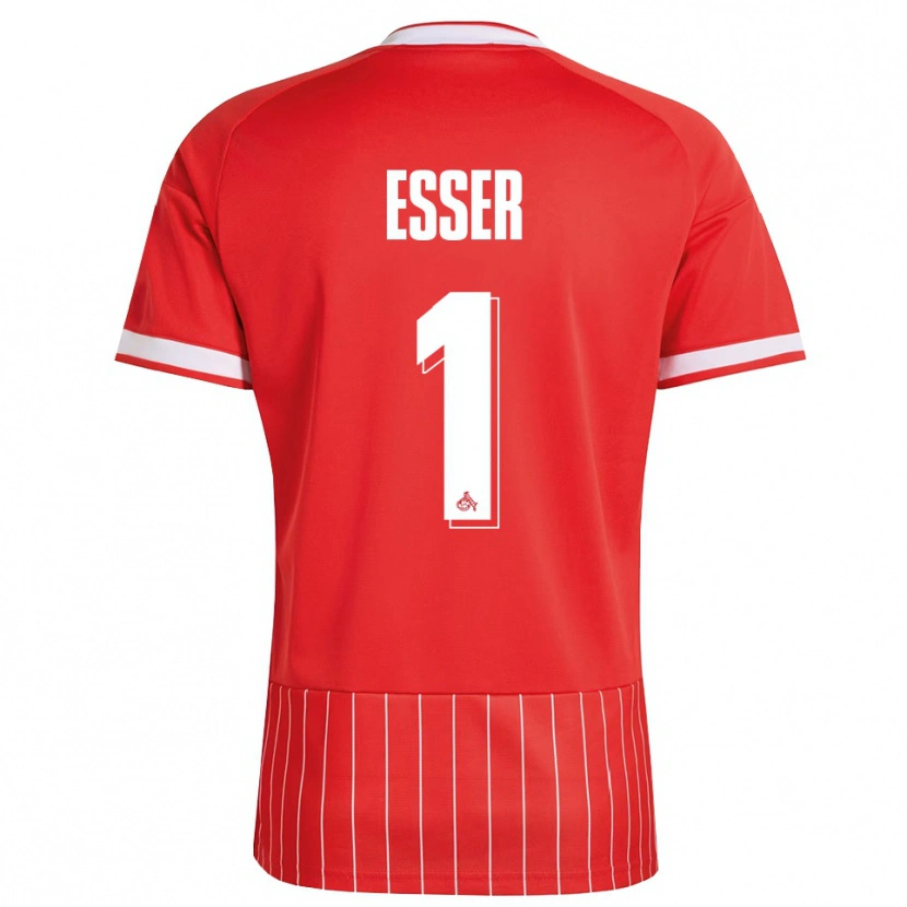 Danxen Kinderen Jacob Esser #1 Rood Wit Groen Uitshirt Uittenue 2026/27 T-Shirt België