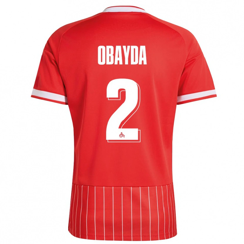 Danxen Kinderen Yazan Obayda #2 Rood Wit Groen Uitshirt Uittenue 2026/27 T-Shirt België