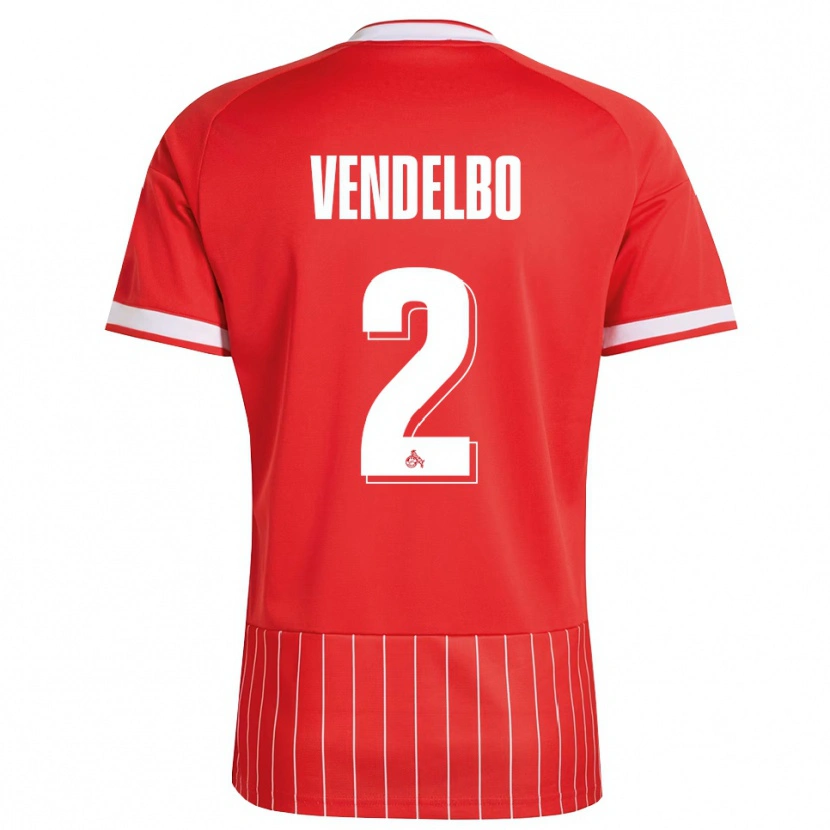 Danxen Kinderen Sofie Vendelbo #2 Rood Wit Groen Uitshirt Uittenue 2026/27 T-Shirt België