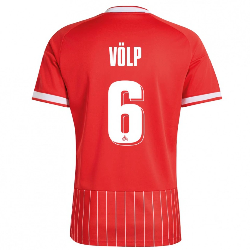 Danxen Kinderen Lennard Völp #6 Rood Wit Groen Uitshirt Uittenue 2026/27 T-Shirt België