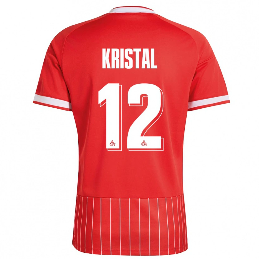 Danxen Kinderen Patrik Kristal #12 Rood Wit Groen Uitshirt Uittenue 2026/27 T-Shirt België