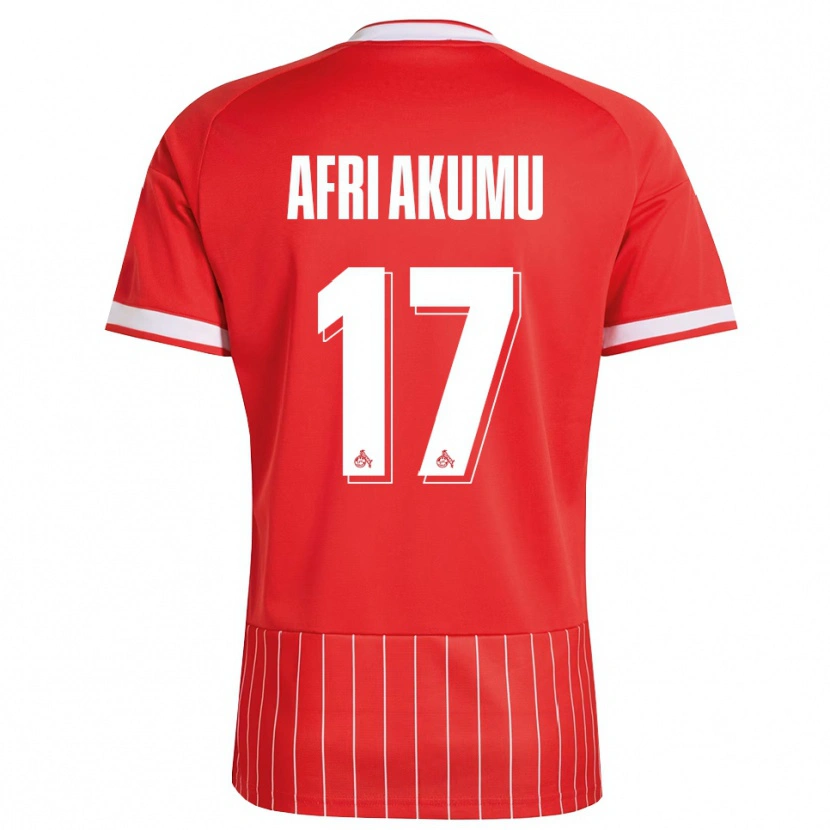Danxen Kinderen Maik Afri Akumu #17 Rood Wit Groen Uitshirt Uittenue 2026/27 T-Shirt België
