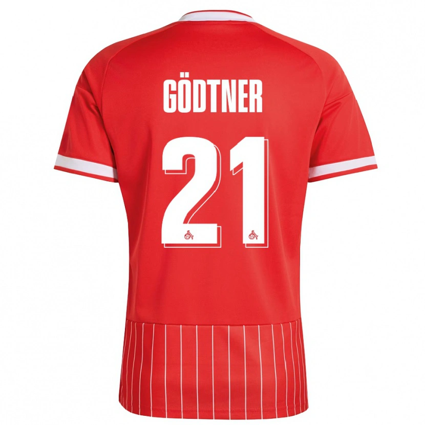 Danxen Kinderen Matteo Gödtner #21 Rood Wit Groen Uitshirt Uittenue 2026/27 T-Shirt België