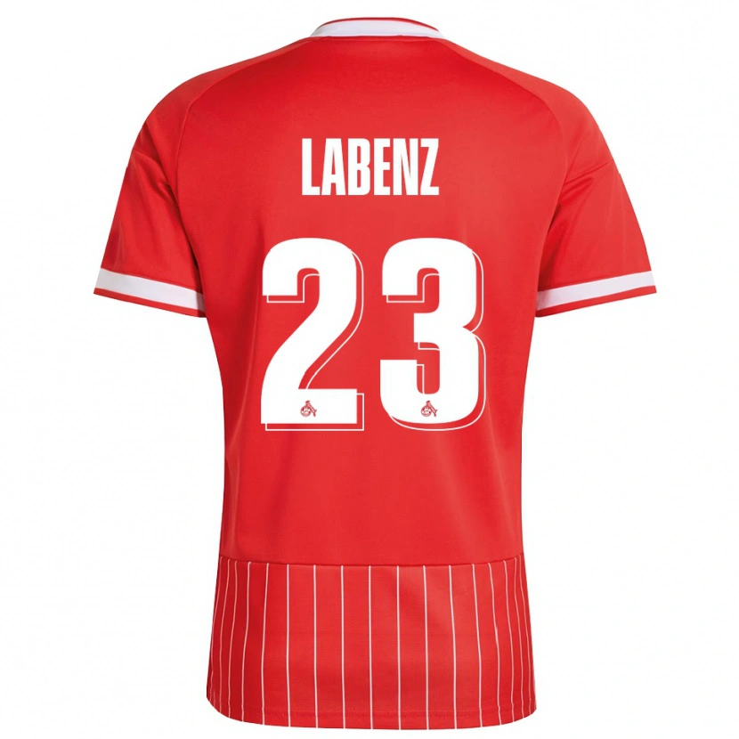 Danxen Kinderen Luiz Labenz #23 Rood Wit Groen Uitshirt Uittenue 2026/27 T-Shirt België
