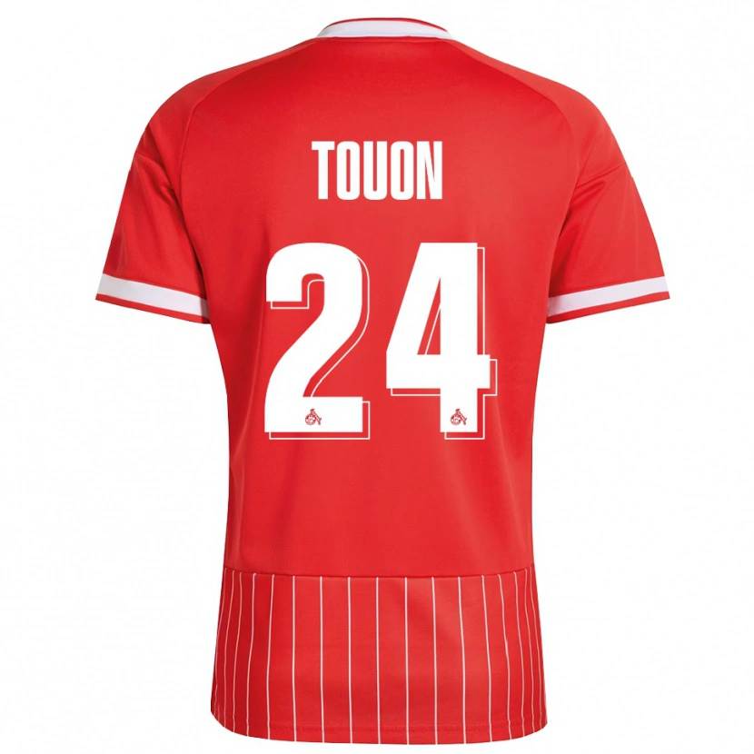 Danxen Kinderen Ella Touon #24 Rood Wit Groen Uitshirt Uittenue 2026/27 T-Shirt België